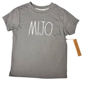 Rae Dunn Crew Neck Short Sleeve Graphic MIJO Tee Sz 6